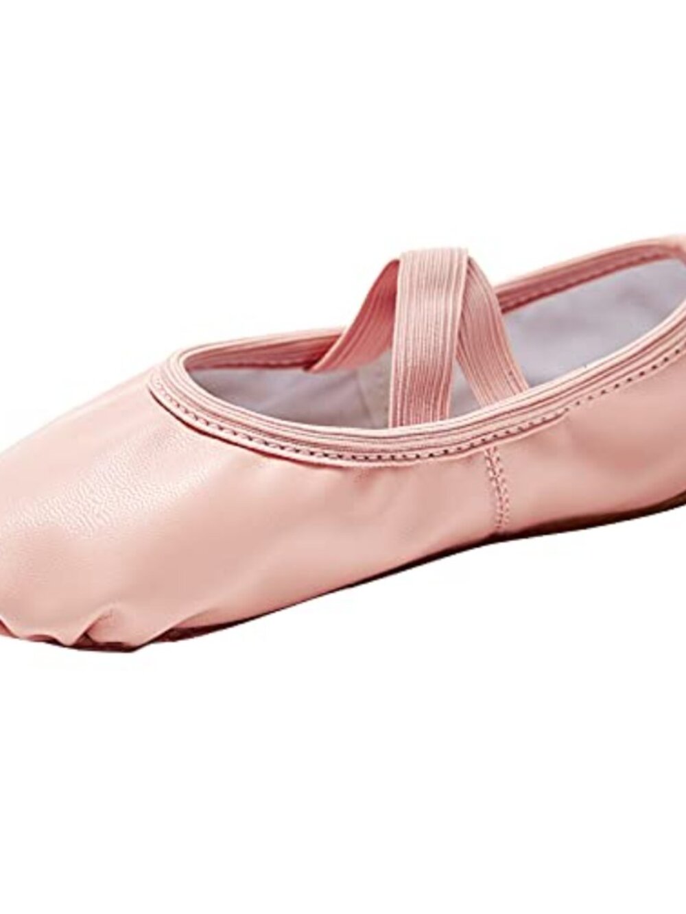 Girls Ballet Shoes Soft Leather Dance Slippers Ballerina Flats Adjustable